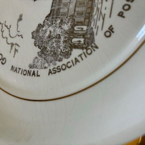 Postmasters Of The U.S. Golden Anniversary Collectors Plate 1954 - Picture 3 of 7